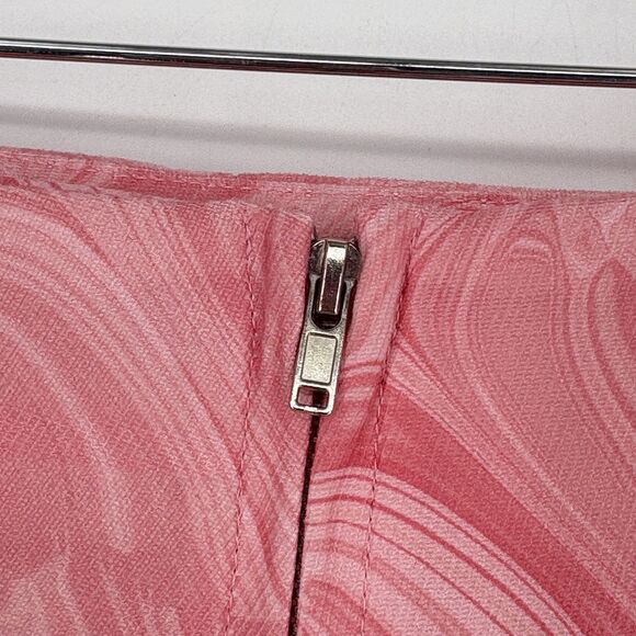 Lelis Women's Pink Abstract Print Mini Skirt Short Size Small - Picture 4 of 5